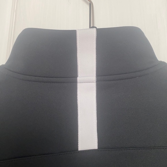 Under Armor Black (M) 3/4 zip up with reflective strips.Super soft and c… - Picture 5 of 6